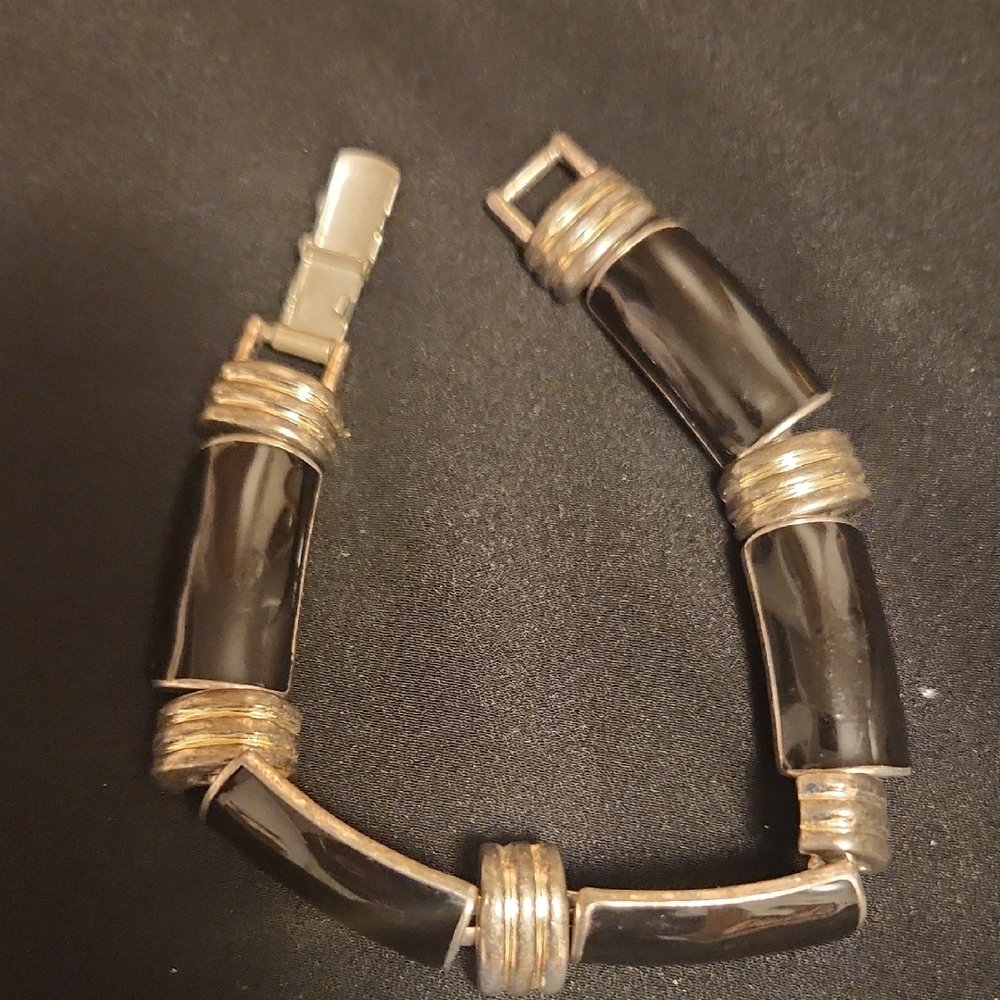 Napier Gold-tone And Black Bracelet + Black And Silver-tone Napier Bracelet - Picture 9 of 10